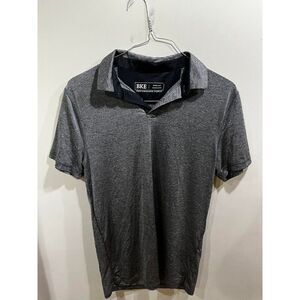 BKE Shirt Mens Size Medium Black Polo Short Sleeve Performance Golf Athleisure